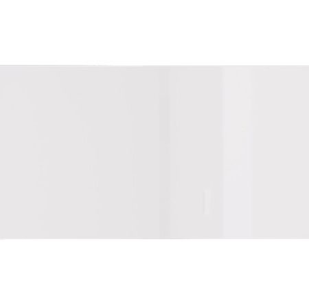 Front of a high drawer/cabinet with horizontal opening City 79.6x35.6 cm, white gloss color