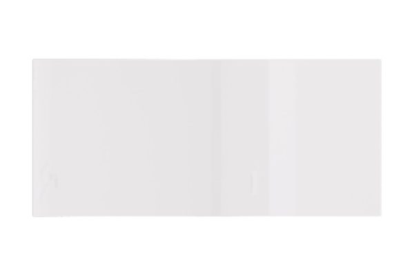 Front of a high drawer/cabinet with horizontal opening City 79.6x35.6 cm, white gloss color