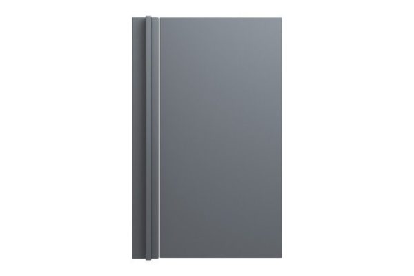 Set of Chloe fronts for wall-mounted corner L-shaped cabinet 25.4x71.6 cm, soft graphite color