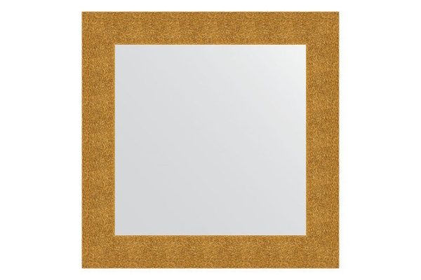 Wall mirror in a baguette frame EVOFORM Embossed gold 80x80 cm