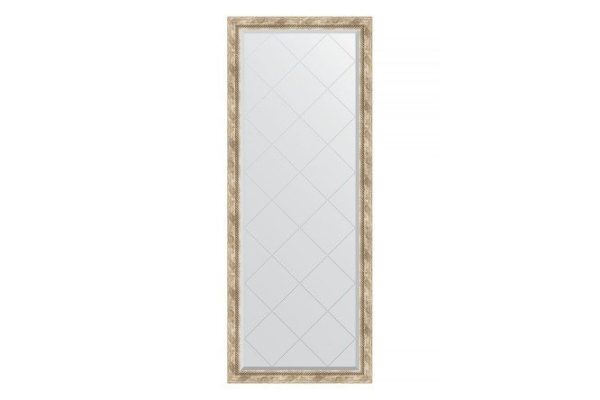 Floor mirror with engraving in a baguette frame EVOFORM BY 6304 Provence with weaving 78x198 cm