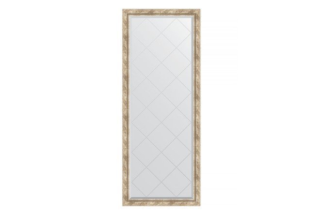 Floor mirror with engraving in a baguette frame EVOFORM BY 6304 Provence with weaving 78x198 cm