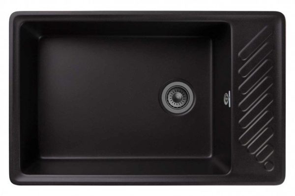 Sink with drainer GRANFEST Quarz GF-ZL-51 76x48x17.8 cm