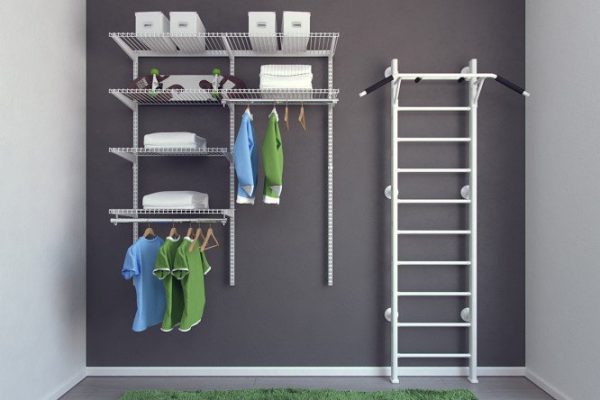 Set of wardrobe system I WILL ASSEMBLE ITSELF Practitioner white