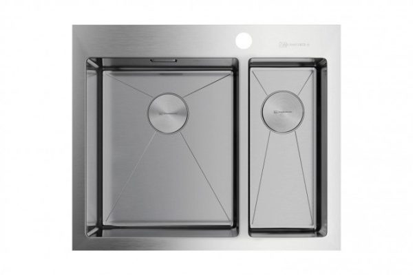 Inset sink OMOIKIRI Akisame 60-2-IN-L 4993775, stainless steel 60.5x51x20 cm