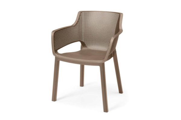 Elisa Chair 62.5x79x58 cm, cappuccino color