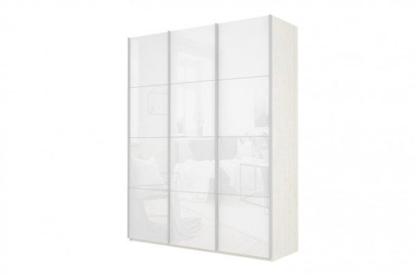 3-door wardrobe Cors 180x230 cm, light ash Anchor