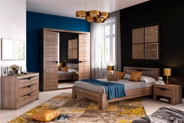 Bedroom set Sorento oak stirling