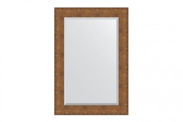 Wall mirror with bevel in a baguette frame EVOFORM BY 3947 copper chain mail 67x97 cm