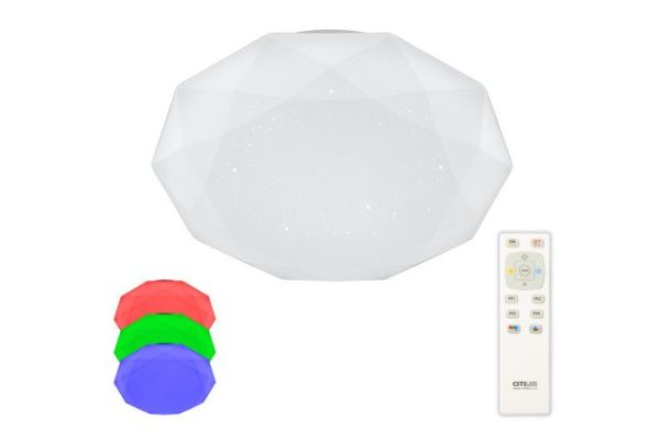 LED ceiling lamp CITILUX Astron 15 sq.m., LED, 40.5 cm