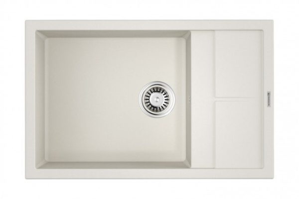 Inset sink with drainer OMOIKIRI Sumi 78 LB-WH 4993722, white 78x50x20 cm