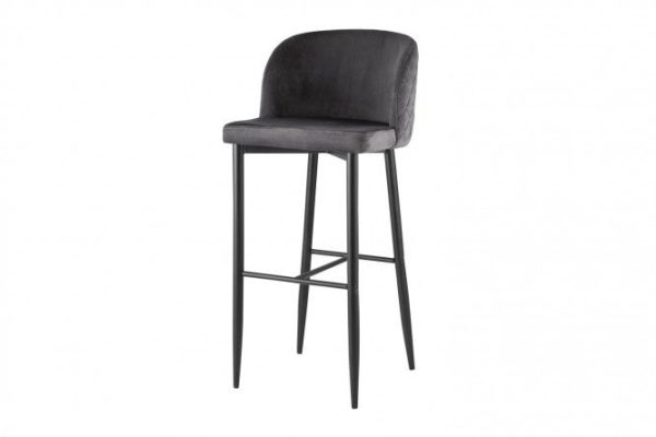 Bar stool Oscar 46x104x43 cm, gray, black