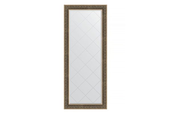 Floor mirror with engraving in a baguette frame EVOFORM BY 6332 silver monogram 84x204 cm