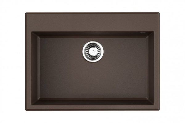 Inset sink OMOIKIRI Tedori 68-DC 4993968, dark chocolate 68x50x20 cm