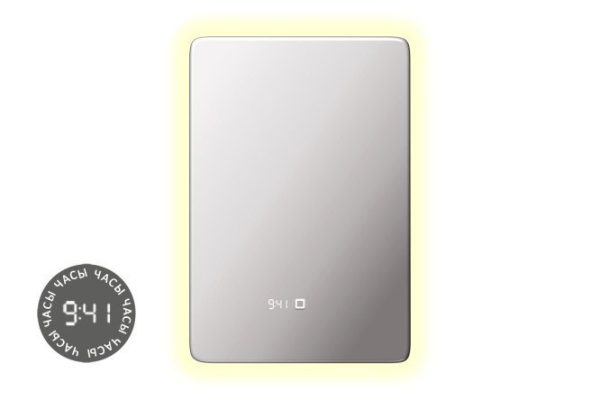 Mirror with LED lighting ALIAS Eos en907035 70x90x2 cm