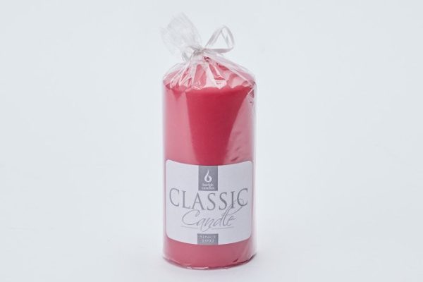 Velvet candle 15 cm, 1 pc.