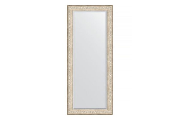 Floor mirror with bevel in a baguette frame EVOFORM BY 6136 vignette silver 85x205 cm