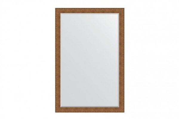 Wall mirror with bevel in a baguette frame EVOFORM BY 3954 copper chain mail 117x177 cm
