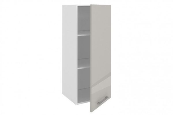 Front for Amika cabinet 39.6x95.6 cm, pearl gray glossy color