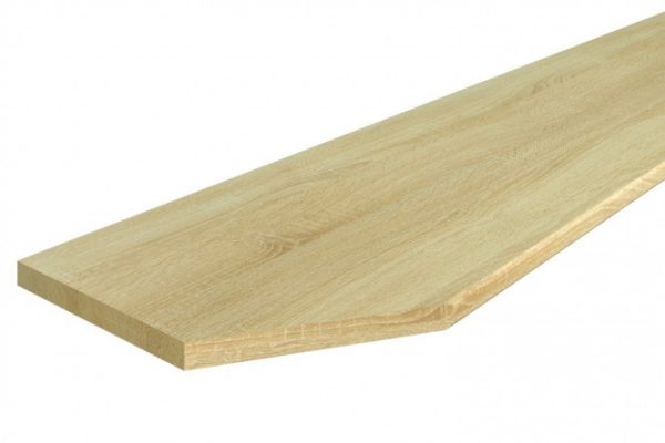 Tabletop Canadian oak with left bevel 300x60x3.8 cm