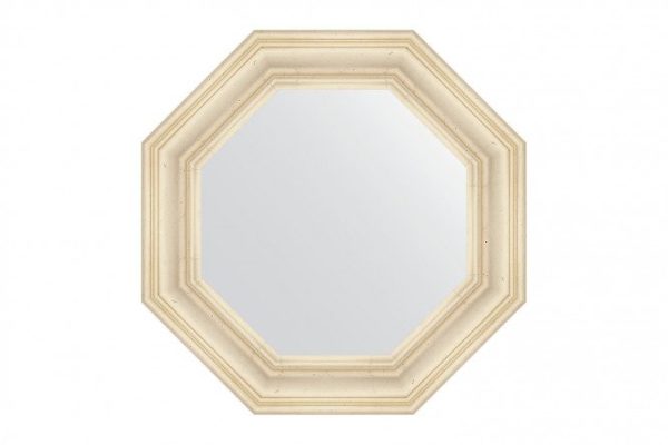 Wall mirror in a baguette frame EVOFORM Octagon BY 7364, etched silver 64x64 cm
