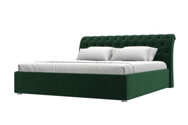 Bed with lifting mechanism Sicily green 200x200 cm