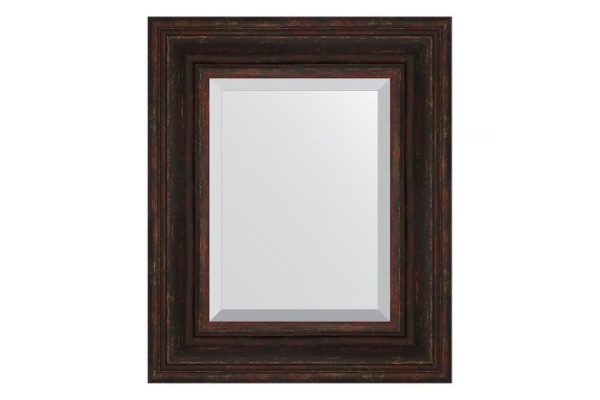 Wall mirror with bevel in a baguette frame EVOFORM BY 3369 dark Provence 49x59 cm