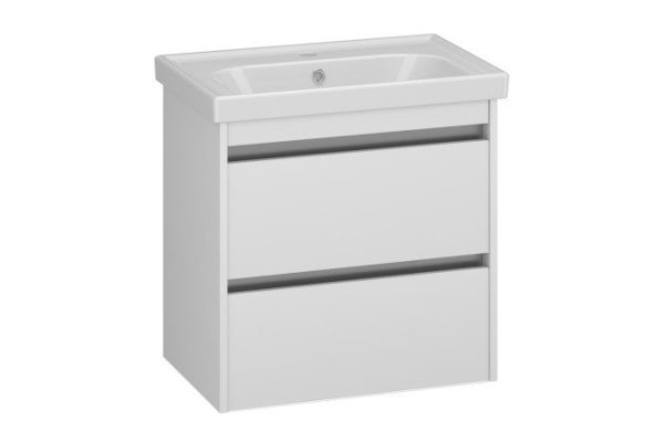 Cabinet OPADIRIS Fresh 56 cm, frame color white, facade white