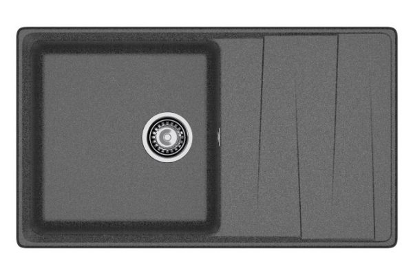 Inset sink with drainer GRANFEST Level GF-LV-860L 86x50x20 cm