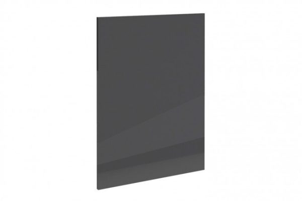 Decorative overlay for floor-standing cabinets Amika 57.2x72 cm, color black graphite