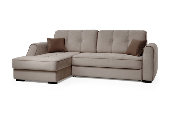 Corner sofa bed DREAMART Oscar with left corner