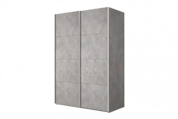 2-door wardrobe Comet 180x240 cm light concrete