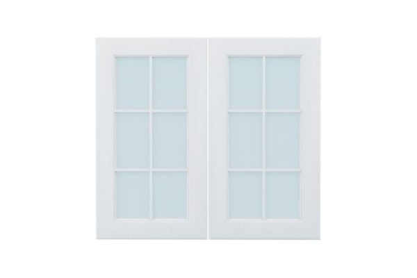 Set of fronts for Bella cabinet 39.6x71.6 cm, white wood color