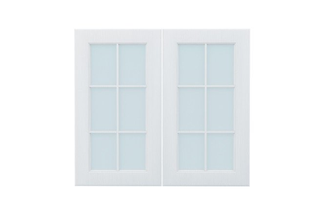 Set of fronts for Bella cabinet 39.6x71.6 cm, white wood color