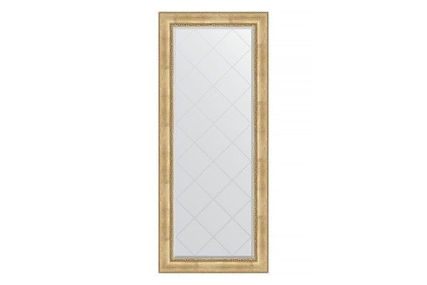 Floor mirror with engraving in a baguette frame EVOFORM BY 6338 aged silver with ornament 87x207 cm