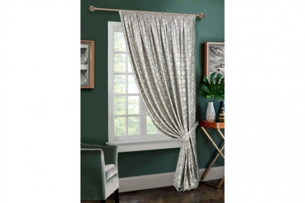 Curtain with ribbon Almaz 200x270 cm, 1 piece, color gray