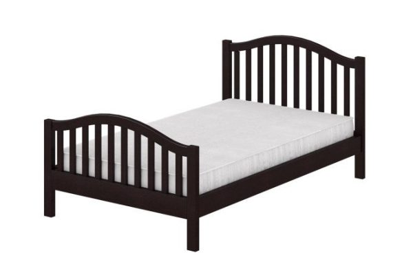 Bed with high footboard XIX MT wenge color 90x200 cm