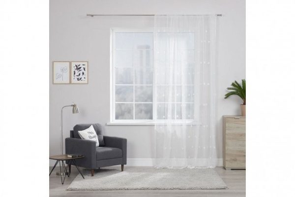 Tulle with ribbon Miamoza S241464 300x280 cm 300x280 cm, 1 pc.