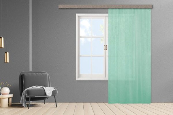 Tulle WITERRA 109098 150x275 cm, 1 piece, color light emerald gloss