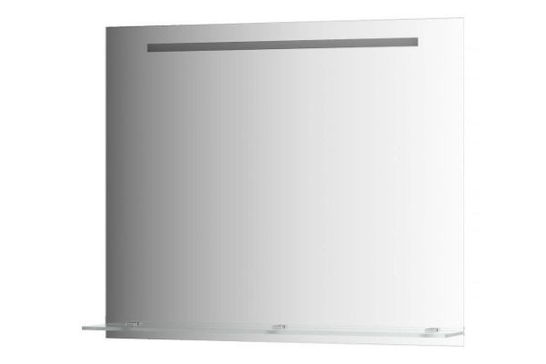 Wall mirror EVOFORM Ledline-S with shelf and built-in LED lamp, BY 2157 90x75 cm