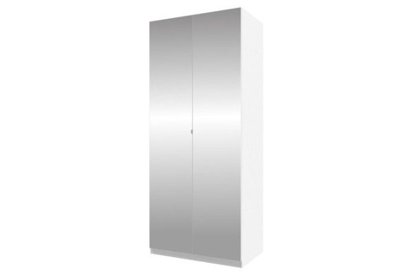 6drmvjh3jygxdahmf724mvqwgt8nl6vr.jpg Wardrobe 2-door Oscar Lila 100x236x60 cm, white, front - mirror