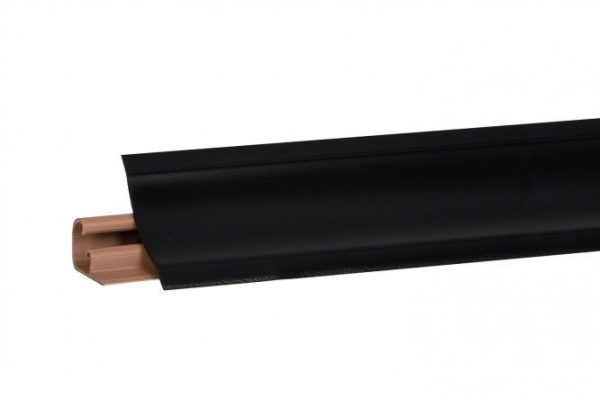 Skirting board KORNER Black stone 300x2.3x2.3 cm