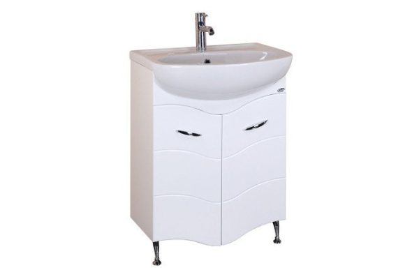 Floor stand ONIKA Line 105524 50 cm, frame color white, facade white