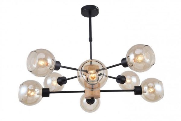 Chandelier FREYA FR5055PL-08B 25 sq.m., 60x36x60 cm, E14