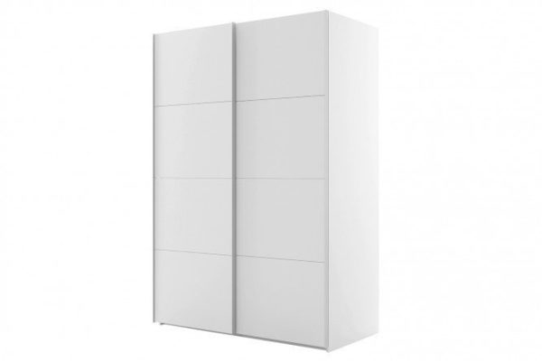 Sliding wardrobe 2-door Comet 160x220 cm white snow, white facades
