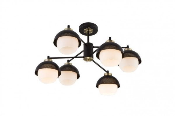 Chandelier EUROSVET Nocciola 27 sq.m., 62.5x35.5x62.5 cm, E27