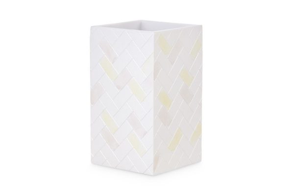 Glass for toothbrushes EVIO Alma 8x14x8 cm, Polyresin