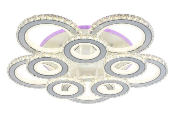 Chandelier SCHAFFNER Flemoso 25 sq.m., LED, 68.5 cm