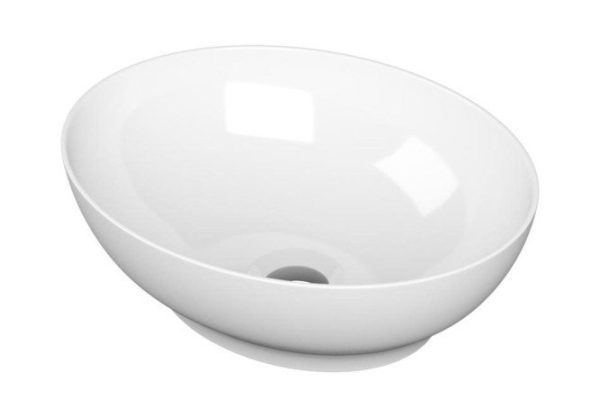 Overhead oval washbasin POINT Saturn 41 PN43902, white Overhead, 41x14.5x33.5 cm