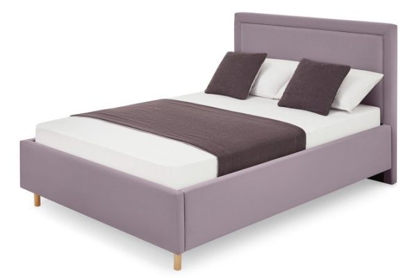 Bed frame Lea color light purple 180x200 cm